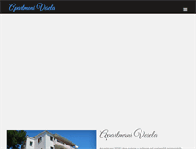 Tablet Screenshot of apartments-vesela.com